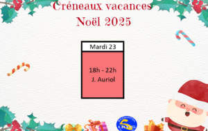 Jeu libre Noël 2025