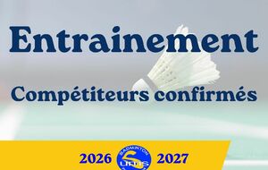 Entrainement - Compétiteurs confirmés