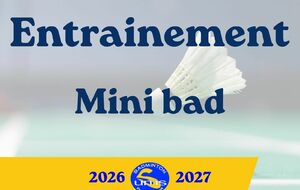 Entrainement - Mini bad
