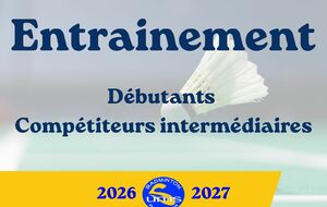 Entrainement - Débutants / Compétiteurs intermédiaires