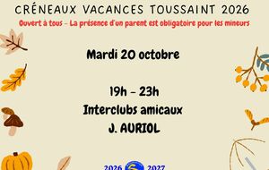 Interclub amical Mixte 2 (4 à 5 terrains)